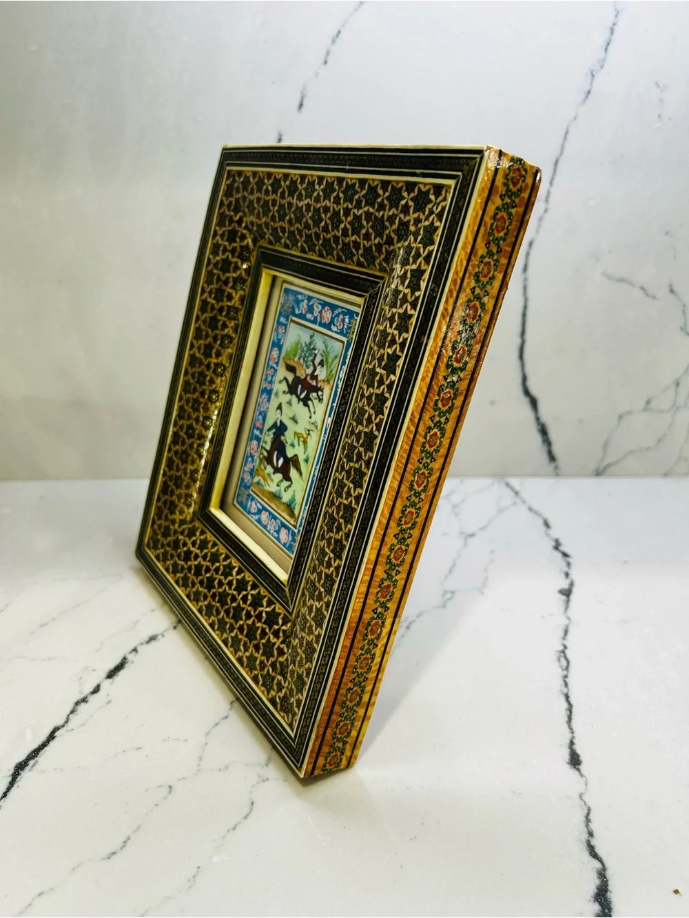 PERSIAN MINIATURE FRAMED PAINTING